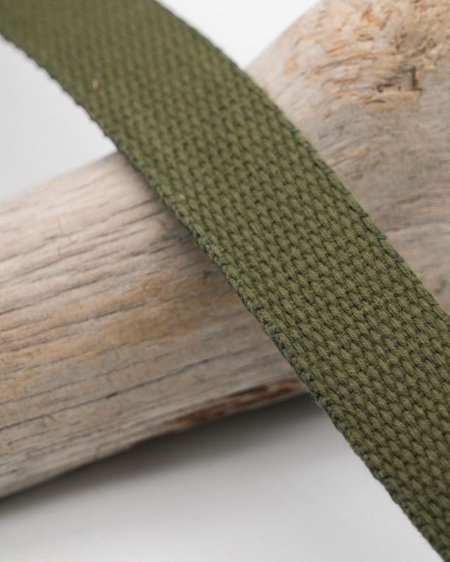 Sangle Coton 25MM Kaki - Maison Klem